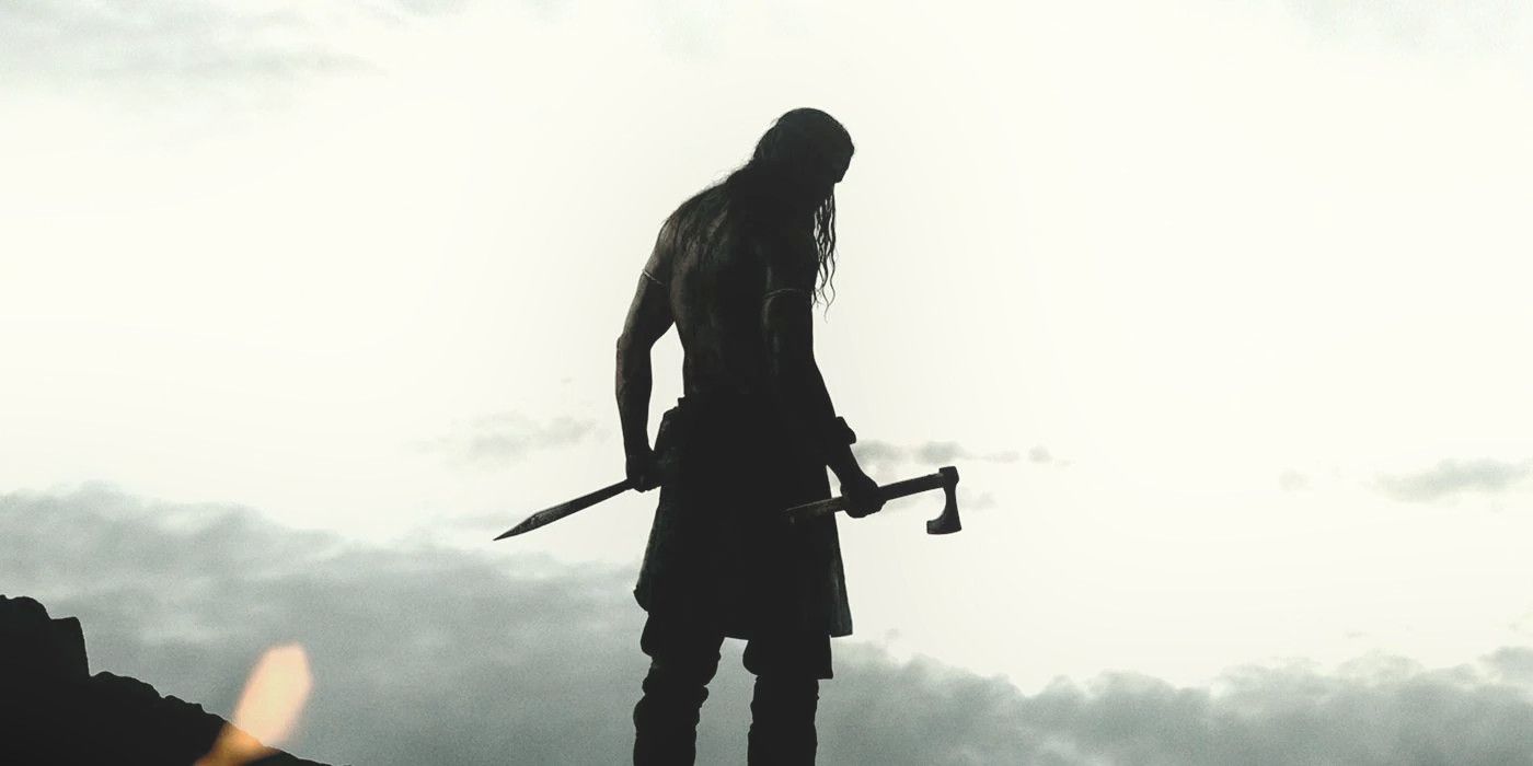 A man standing in The Northman.