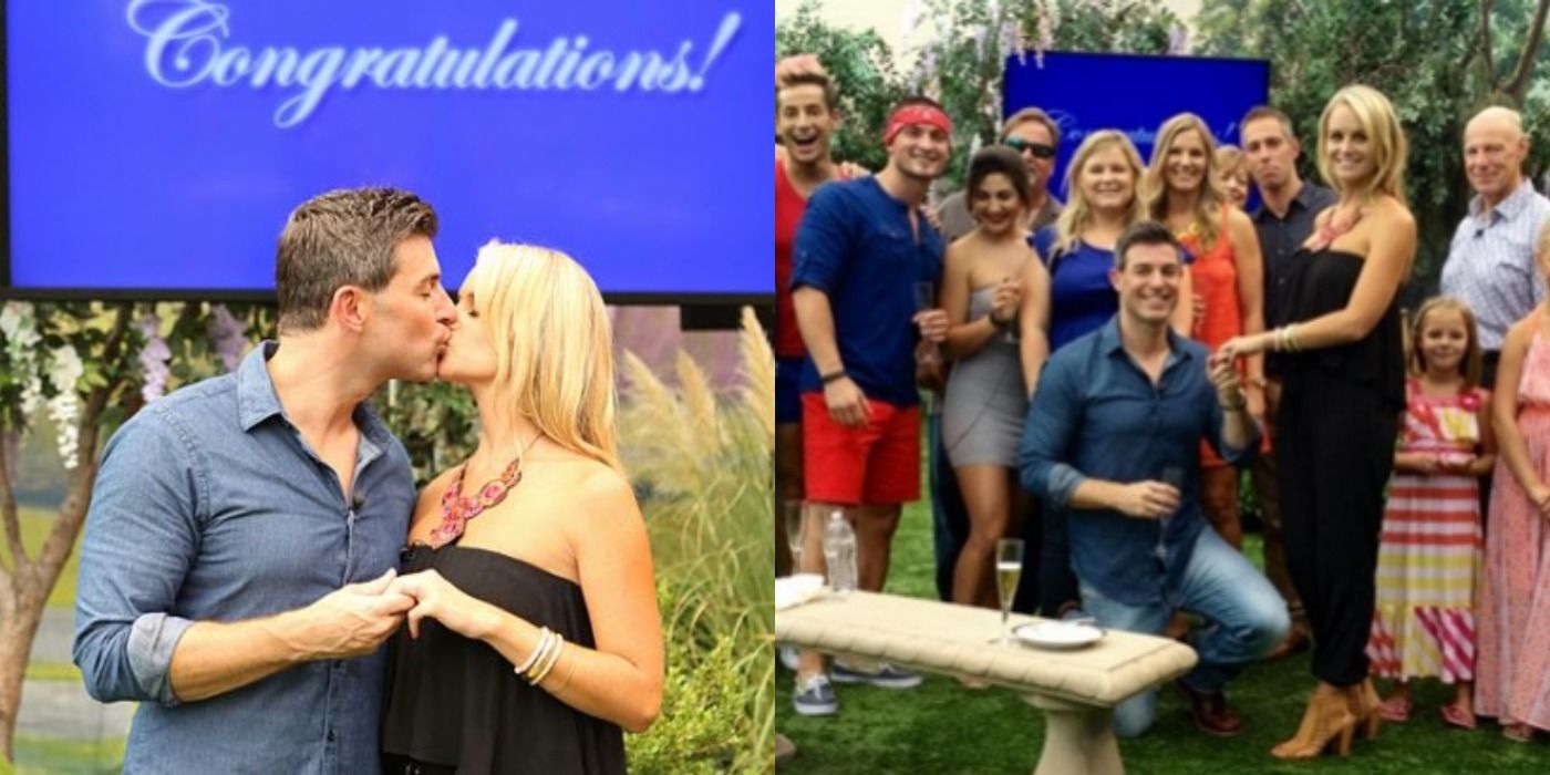 Jeff and Jordan after their engagement on big brother 16