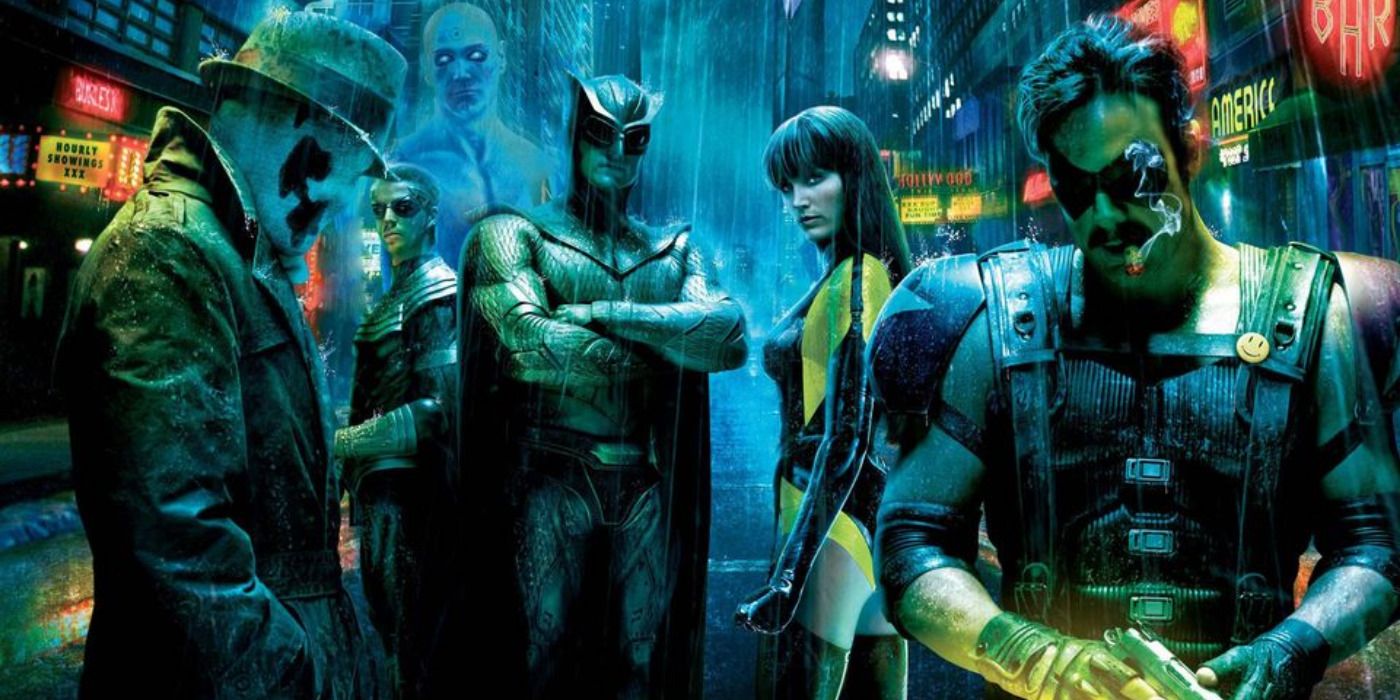 watchmen 2009 all main characters posing
