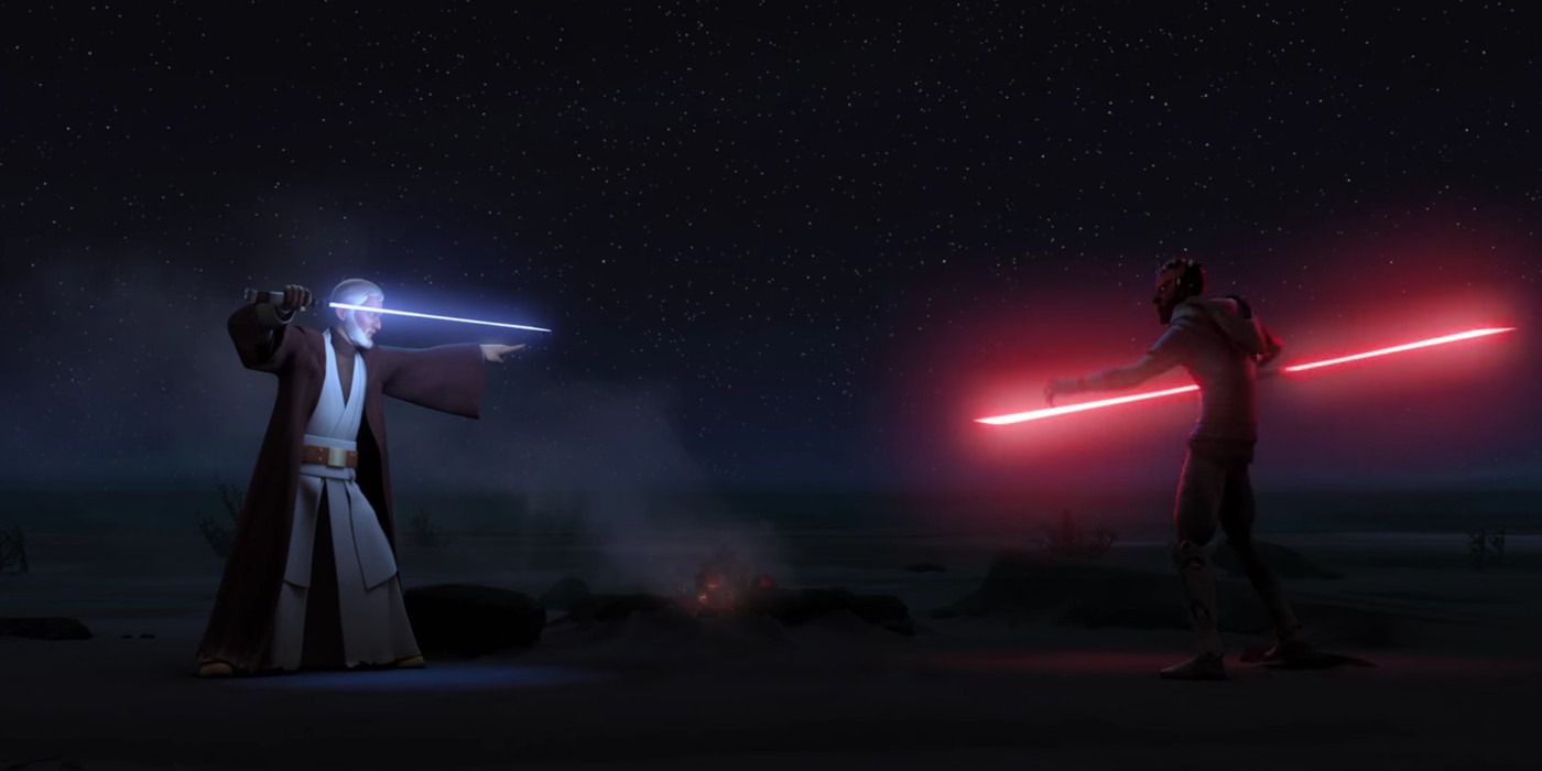 Obi-Wan vs Darth Maul In Rebels