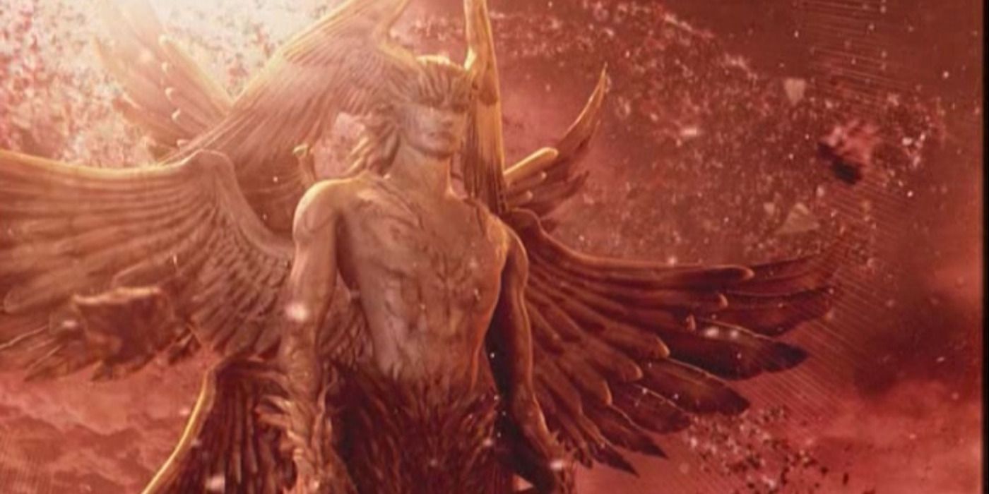 Devilman’s final form with several pairs of wings.