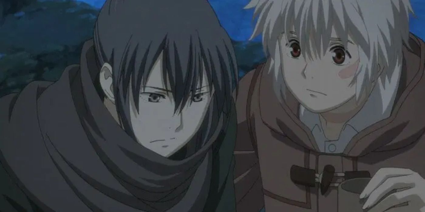 Nezumi and Shion helping each other