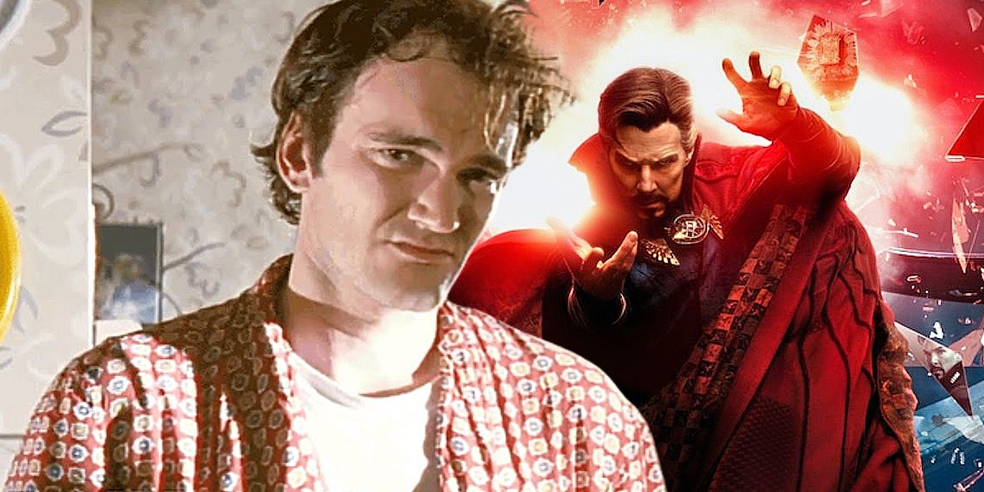 quentin tarantino in pulp fiction and benedict cumberbactch in doctor strange