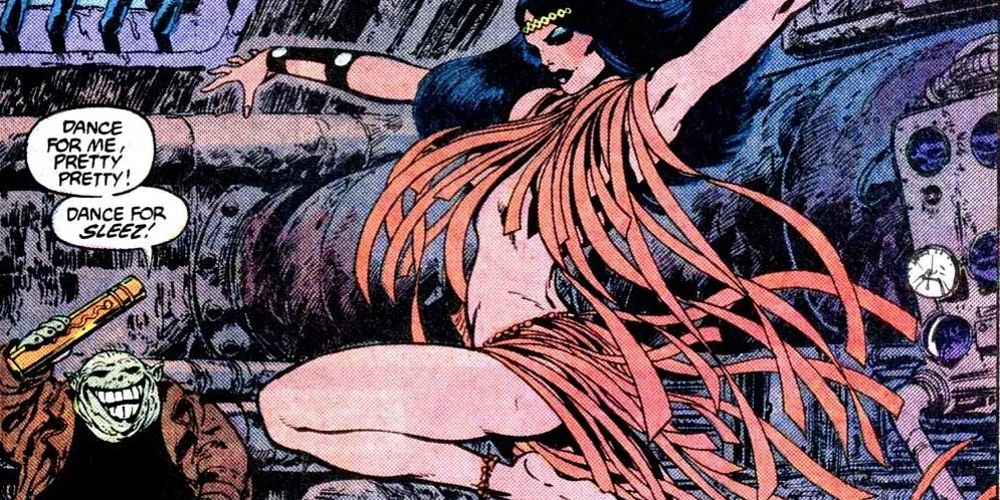 Sleez ties up Barda in DC comic