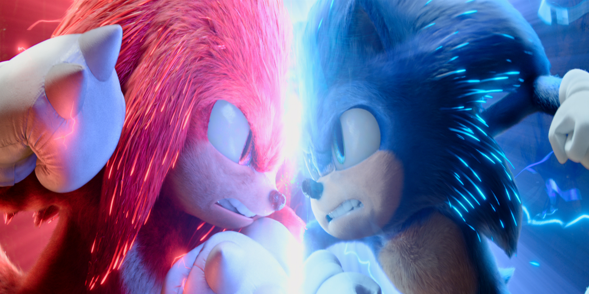 Sonic and Knuckles come face to face in Sonic the Hedgehog 2