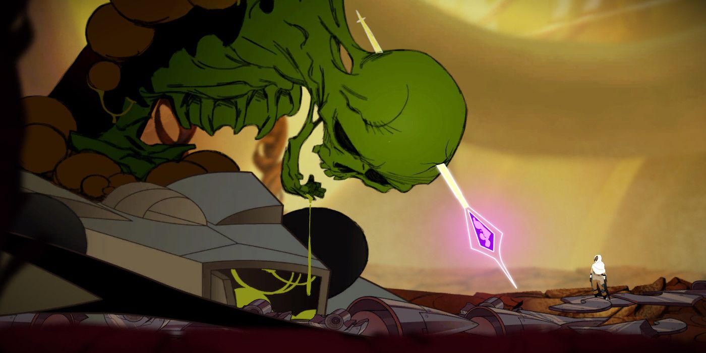 A screenshot from the game Sundered