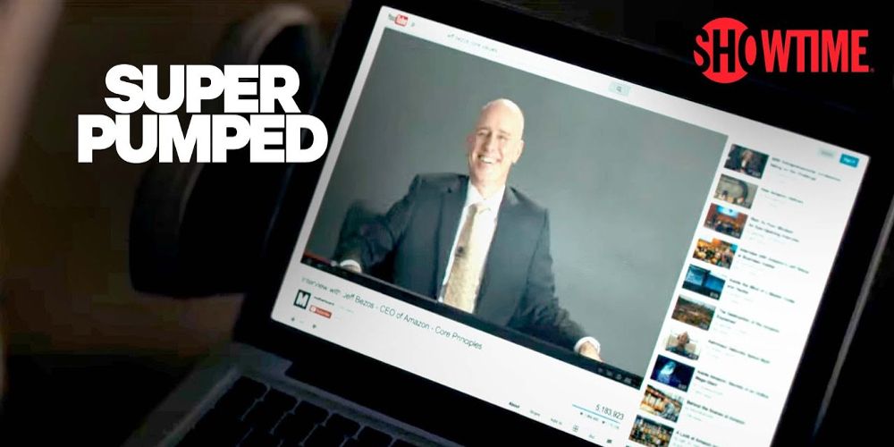 Jeff Bezos gives a YT interview in Super Pumped: The Battle for Uber