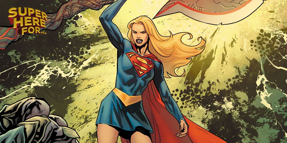 Supergirl raises an arm in Supergirl