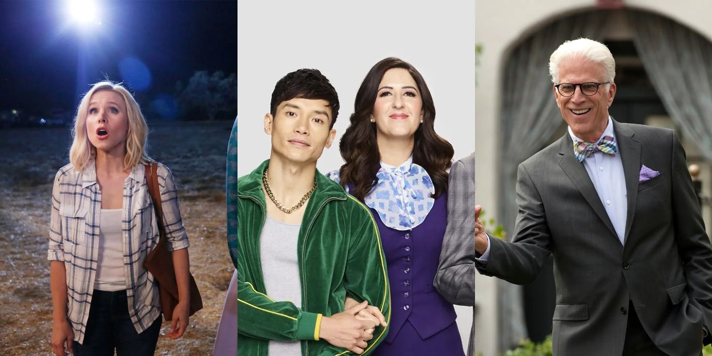 Collage of the cast of The Good Place.