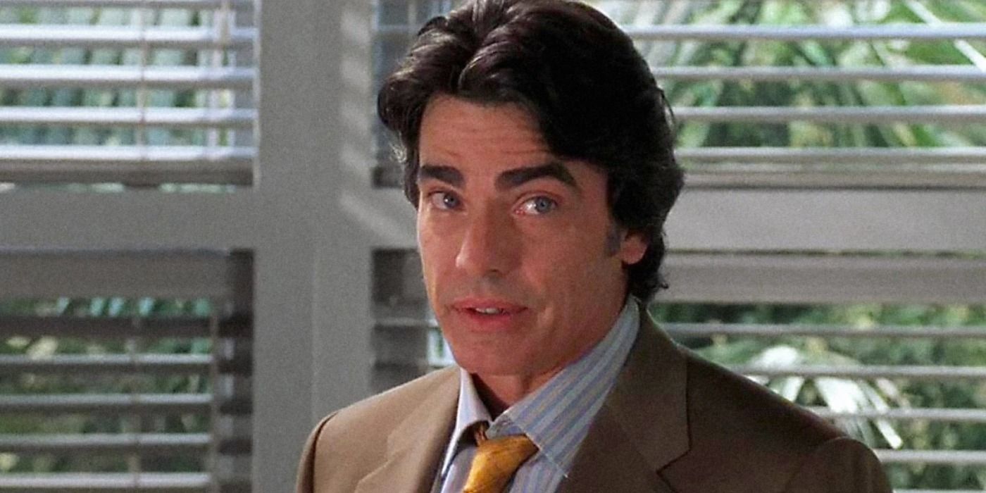 Peter Gallagher as Sandy Cohen looking serious on The OC