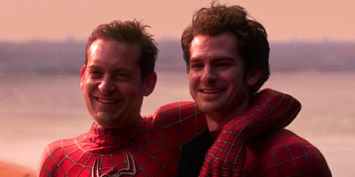 tobey maguire andrew garfield spider man no way home