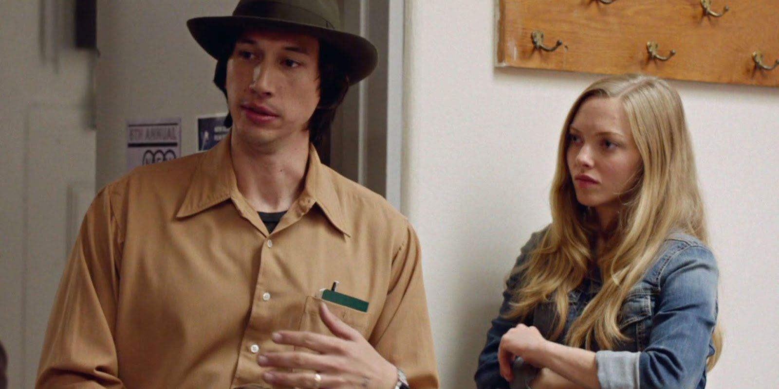 Adam Driver and Amanda Seyfried in While We're Young