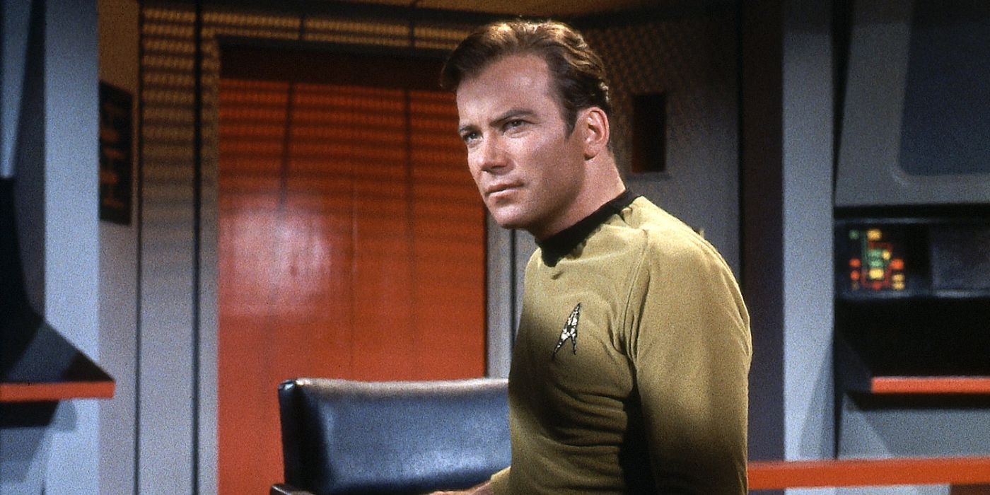 William Shatner as James T. Kirk in Star Trek.