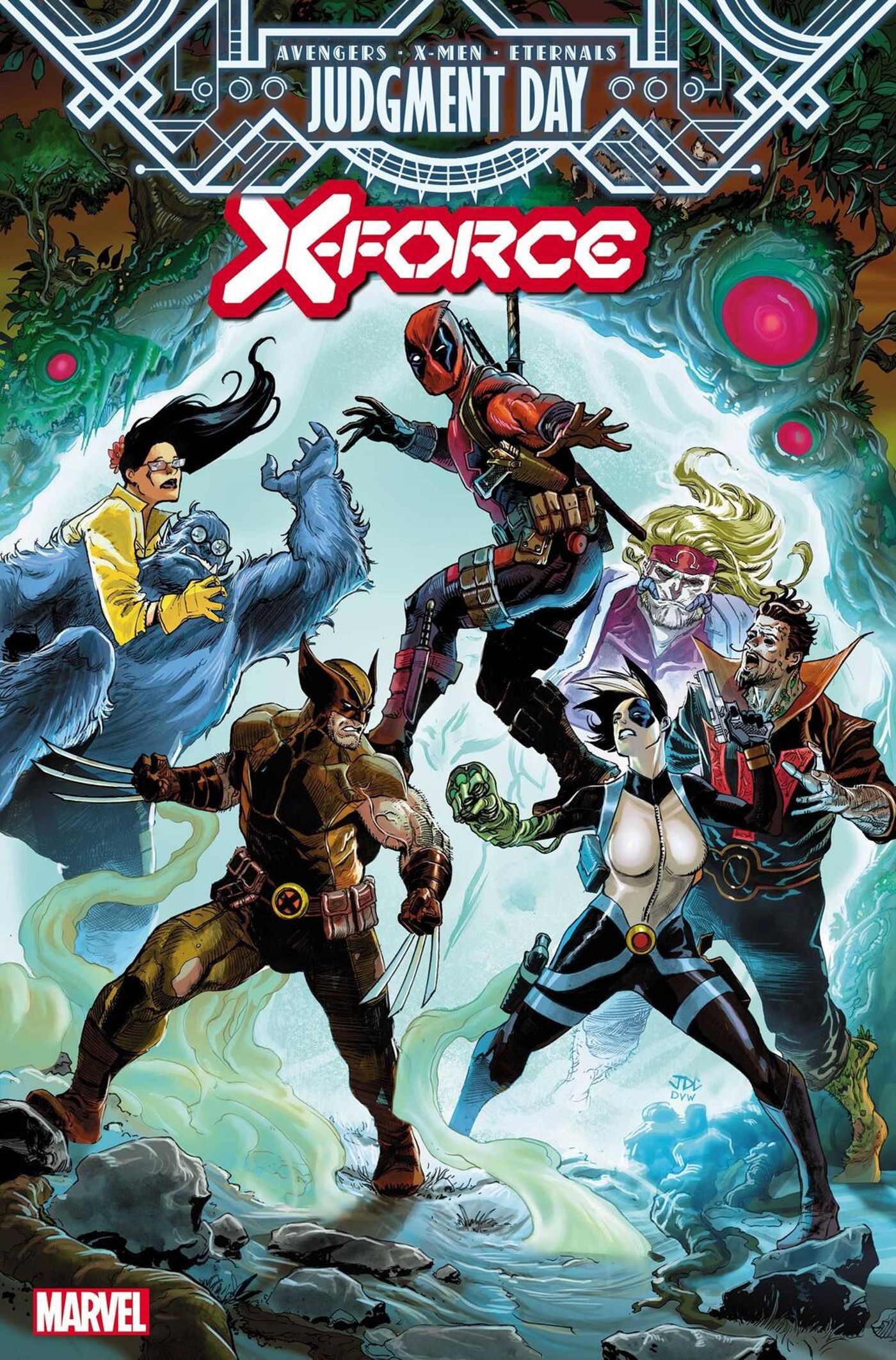 X-Force 30 cover with Deadpool
