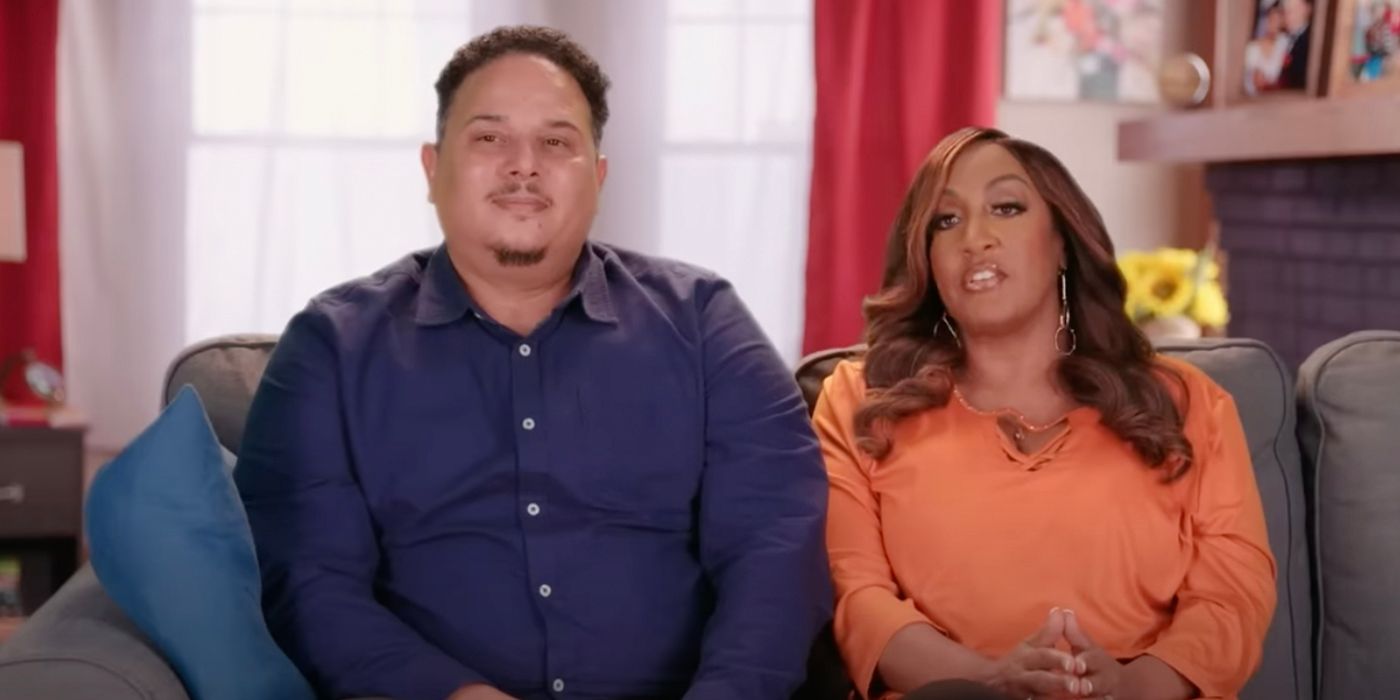 Karen and Thomas Everett 90 Day Fiancé The Family Chantel sitting on couch