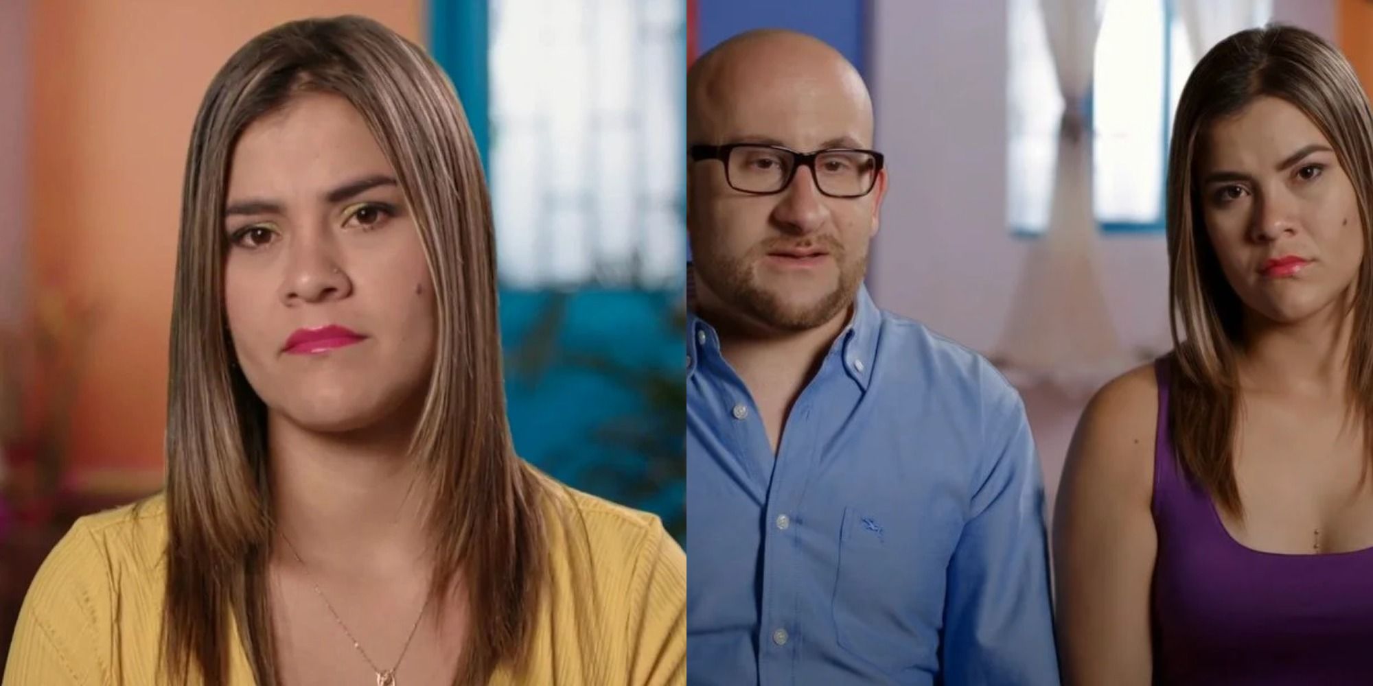 90 Day Fiancé Ximena Morales Mike side by side image both looking serious