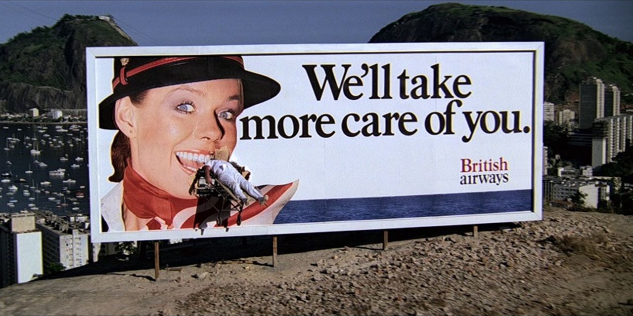 A British Airways billboard in Moonraker