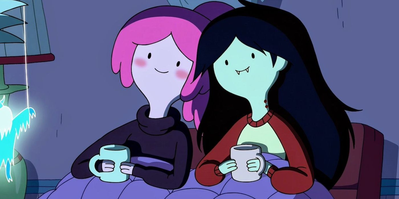 Bubblegum and Marceline enjoy coco together