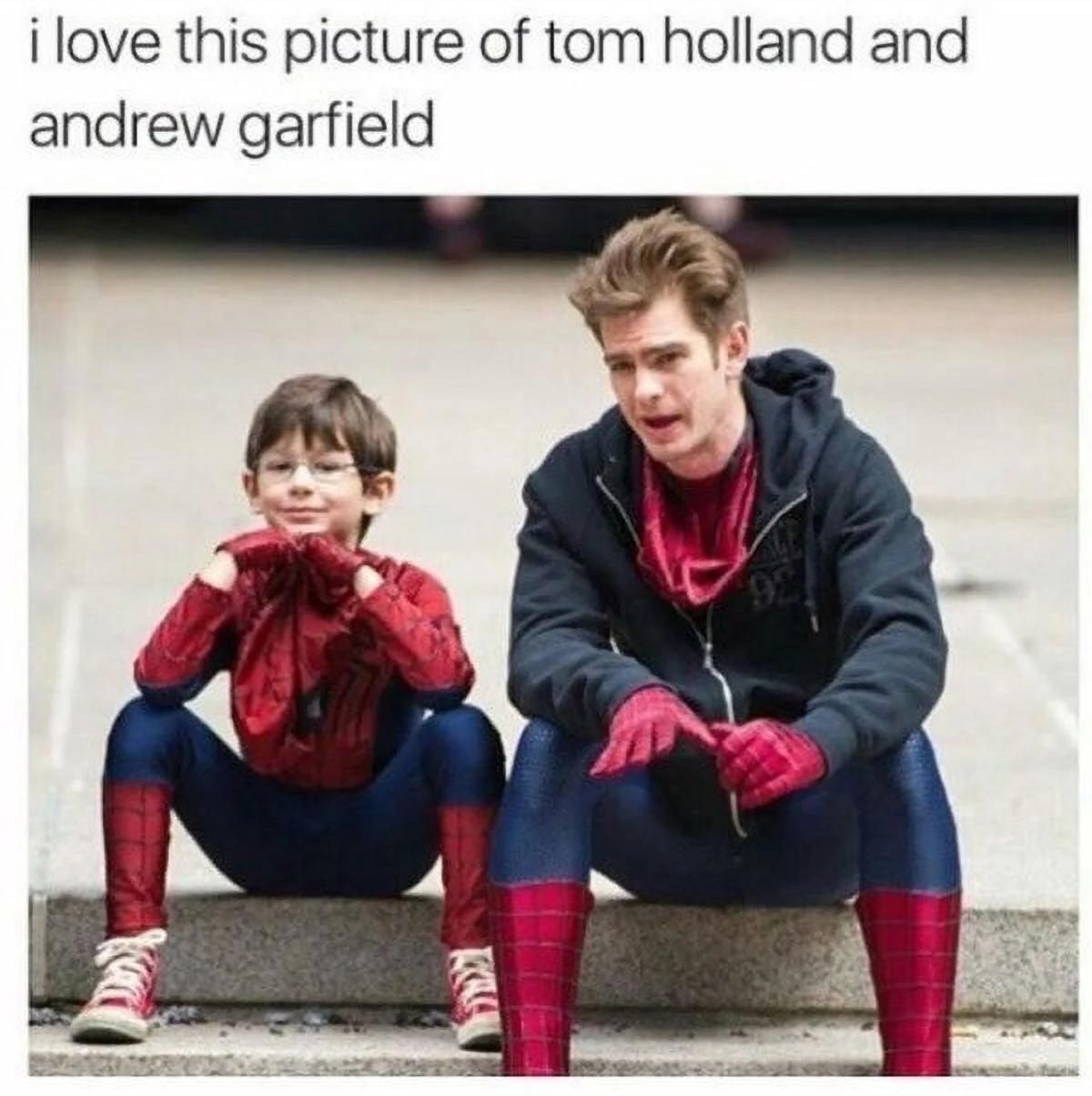A meme about Andrew Garfield's Spider-Man.