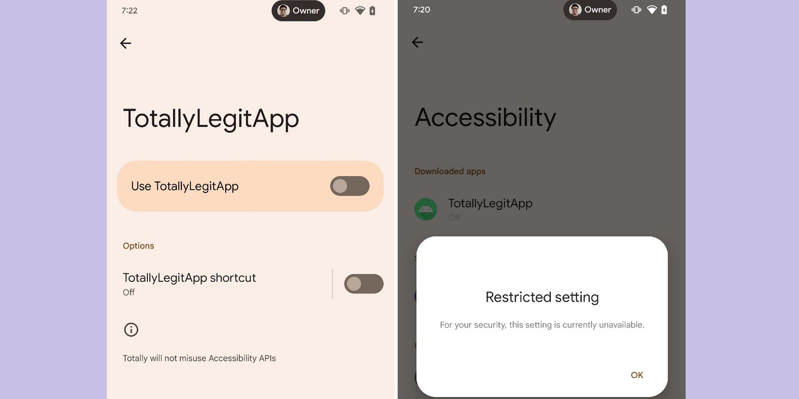 Android 13 accessibility settings