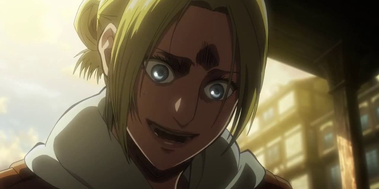 Annie laughing in Attack on Titan Cropped