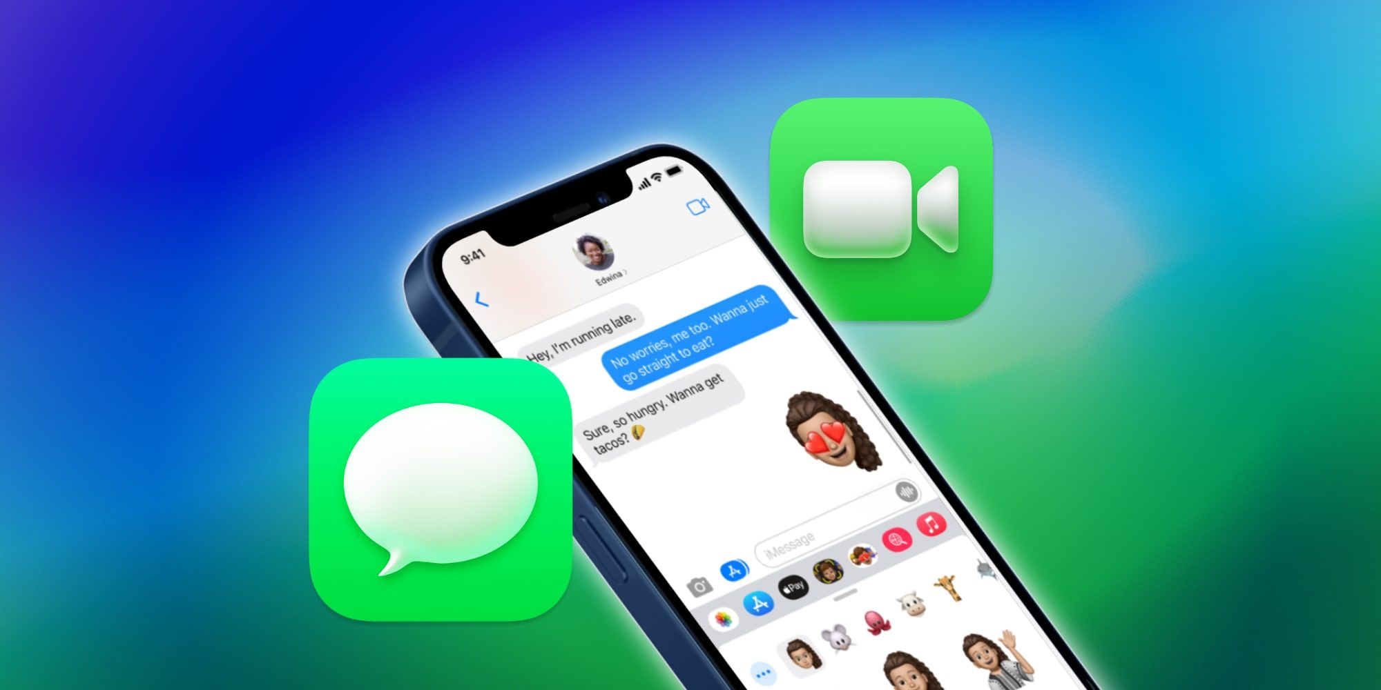 Apple iPhone 13 Messages FaceTime App Icons