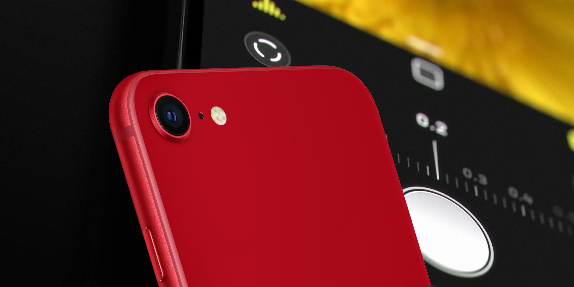 Apple iPhone SE 3 Red Over Halide Macro Mode Image