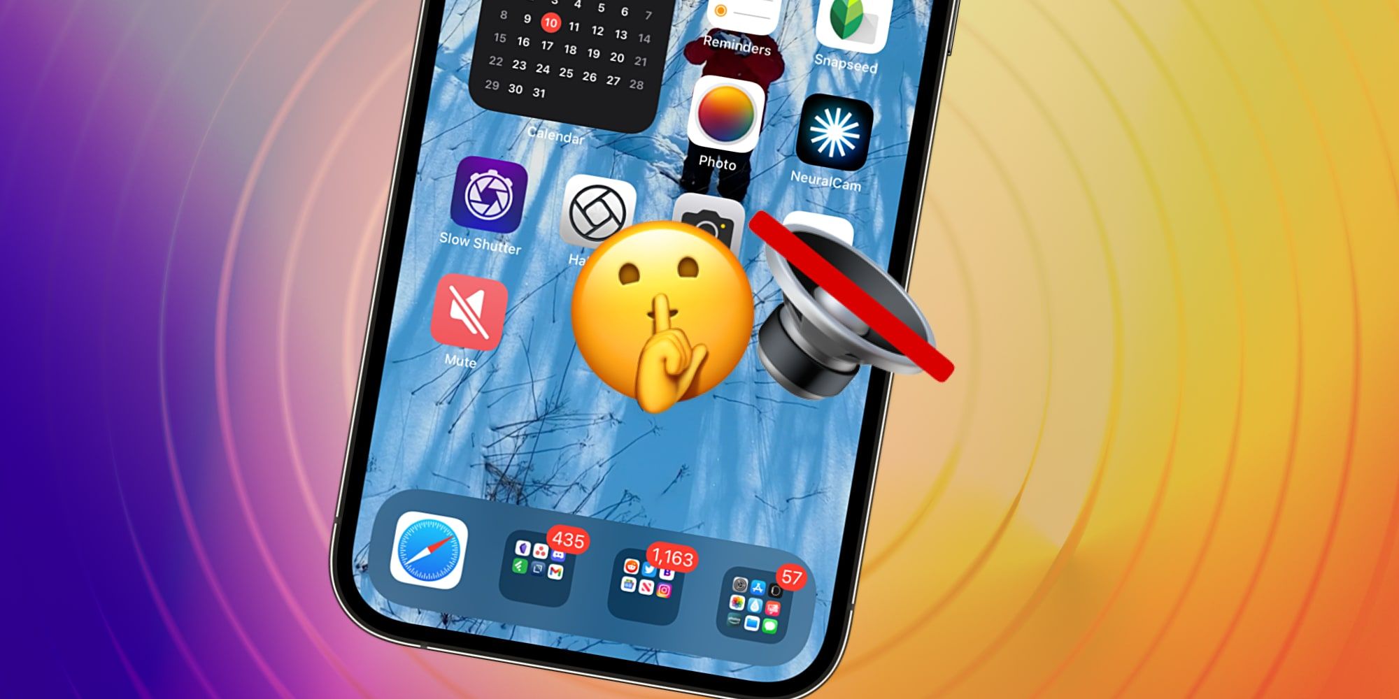 Apple iPhone Shh Emoji Mute Speaker