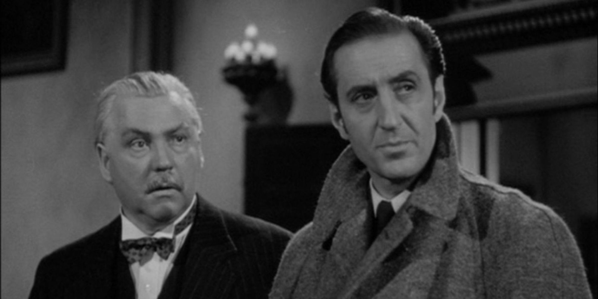 Basil Rathbone como Sherlock Holmes na Mansão Musgrave