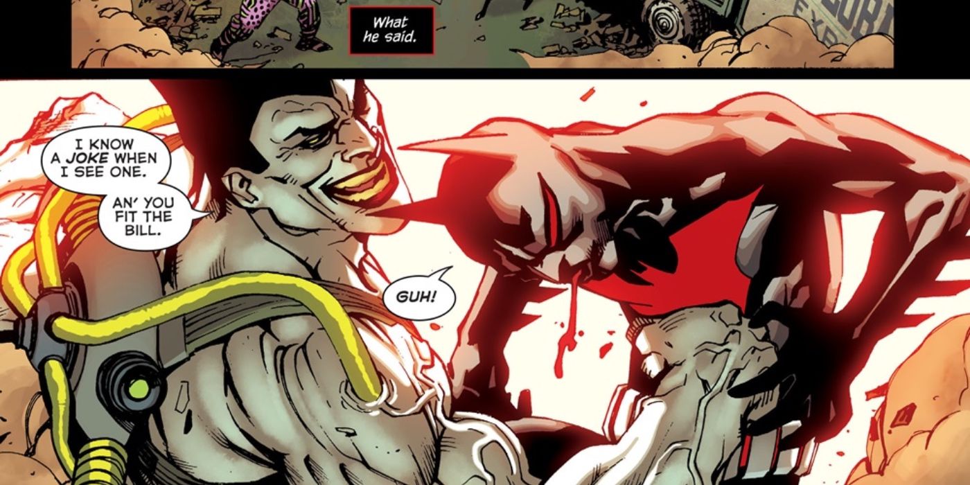 Arkham Asylum’s Horrific Joker/Bane Hybrid is Officially DC Canon