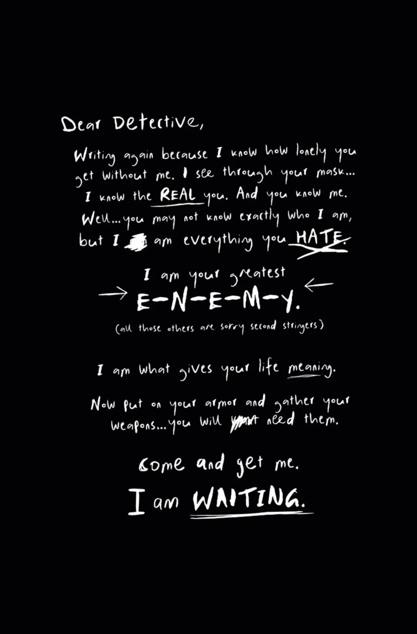 Batman Dear Detective Letter DC Comics