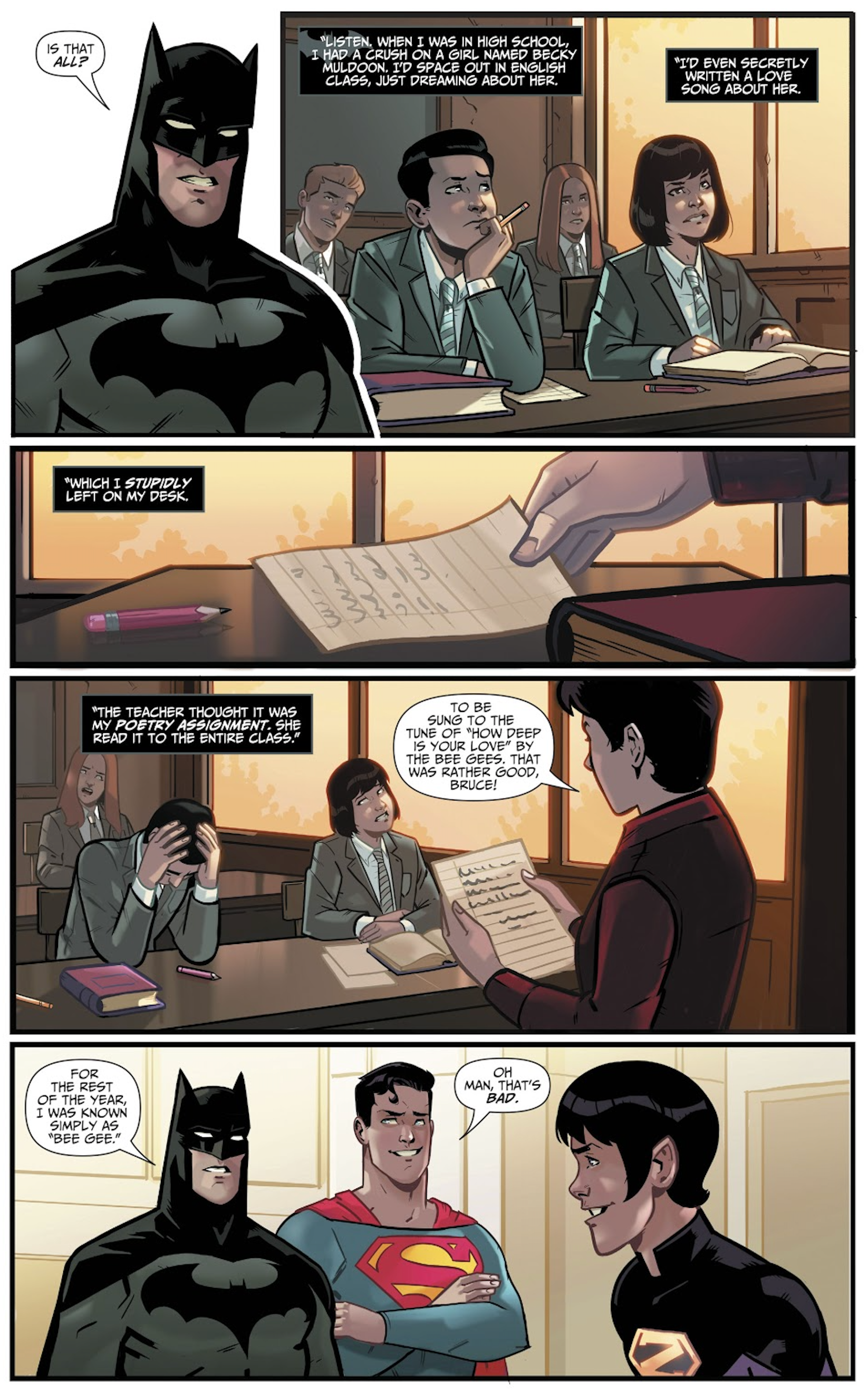 Even Batman and Superman Were Awkward in High School