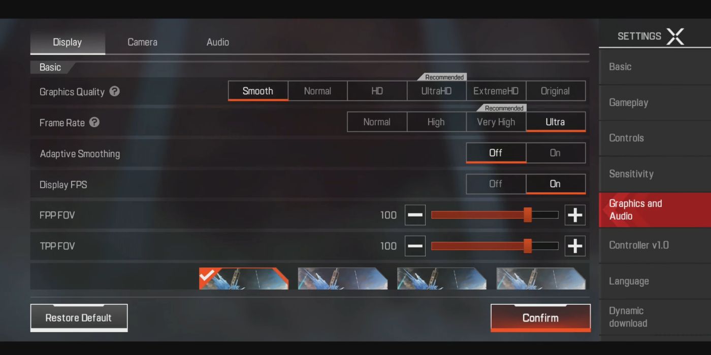 Best Performance Settings For Apex Legends Mobile