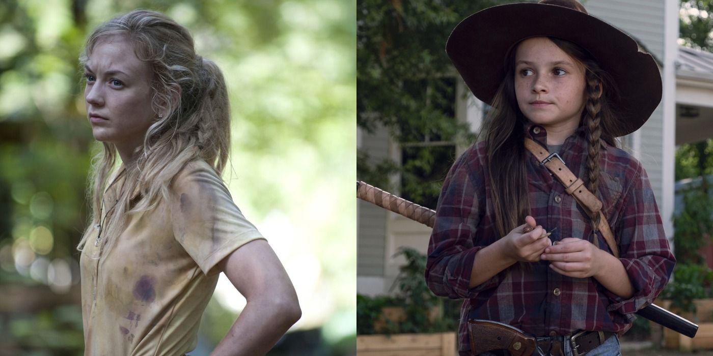Beth and Judith from The Walking Dead. 