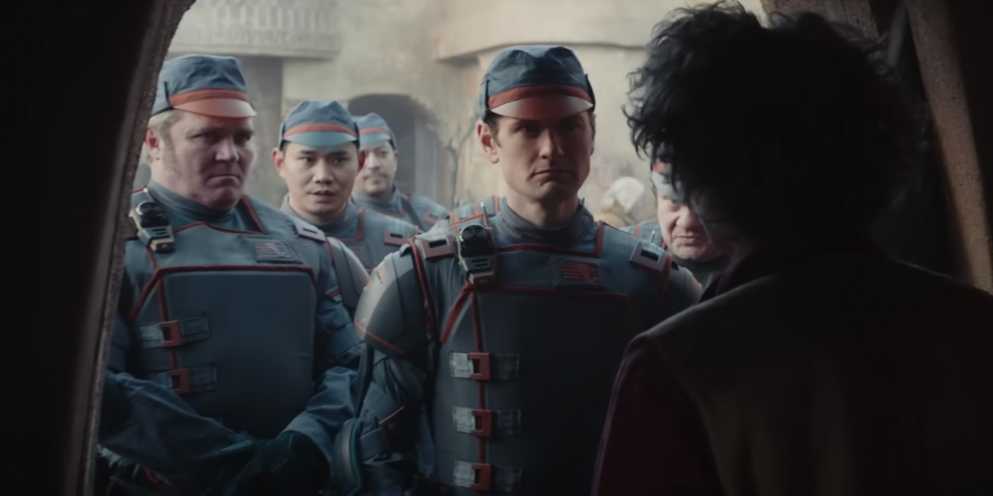 Blue guards appear in Andor trailer.