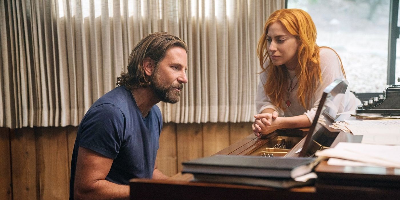 Jackson (Bradley Cooper) and Ally (Lady Gaga) Play the Piano in A Star Is Born