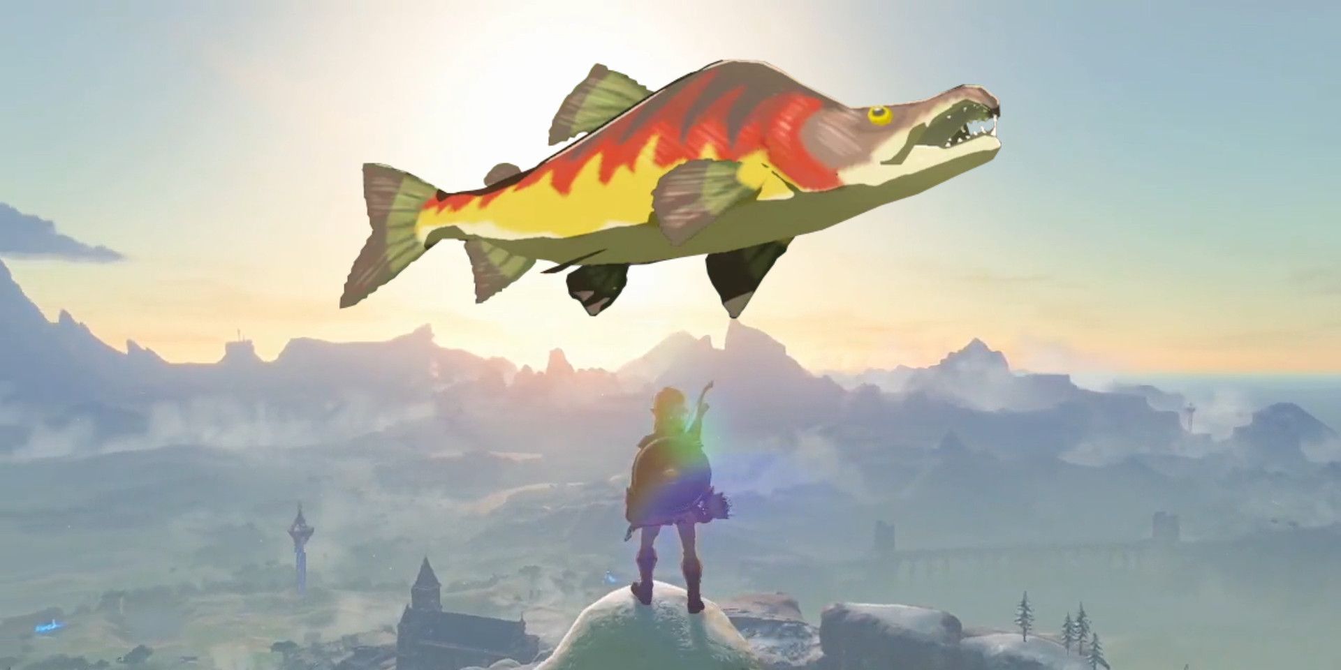 Breath of the Wild Screenshot with Hearty Salmon
