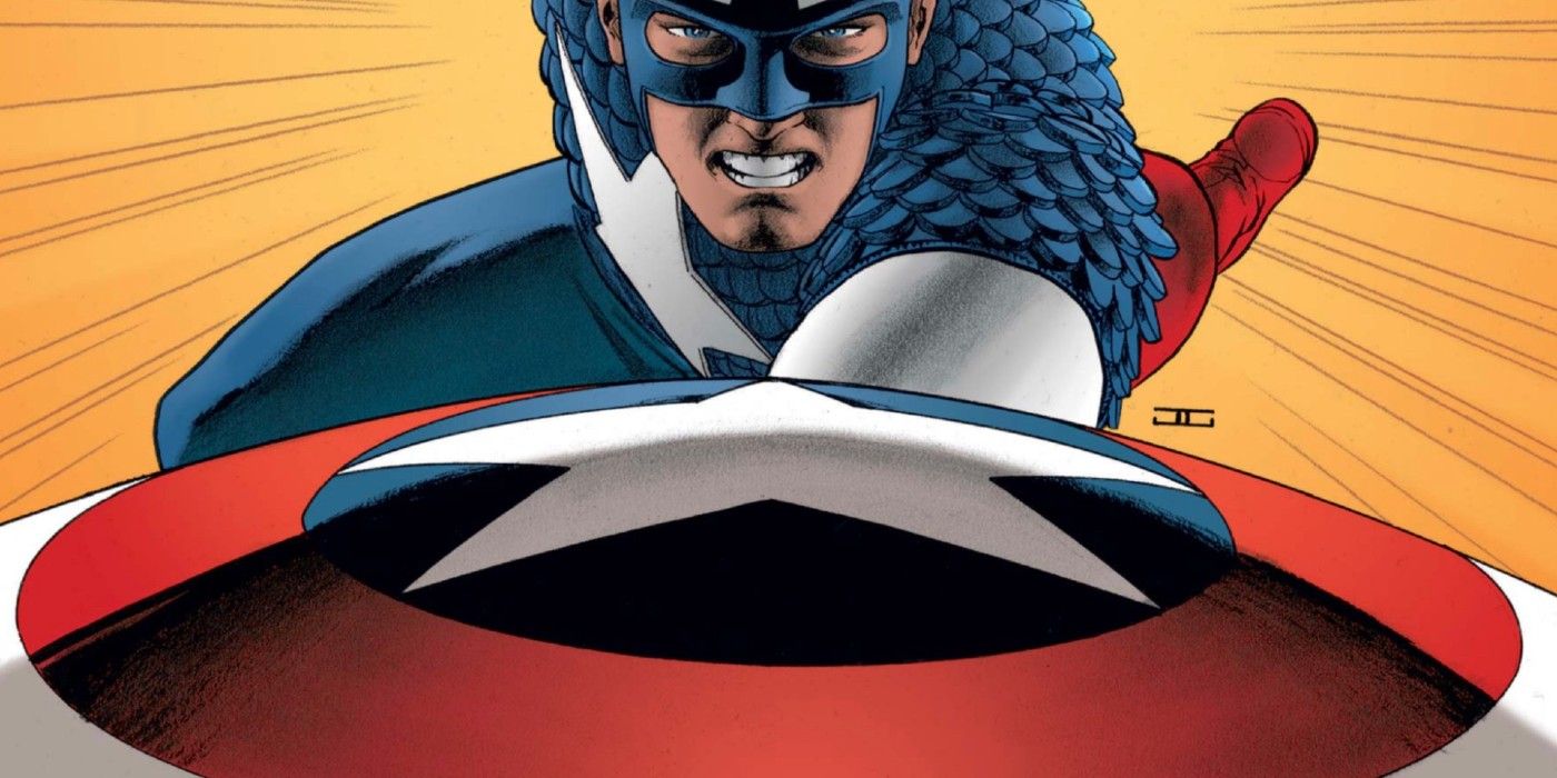Captain America and his Shield.