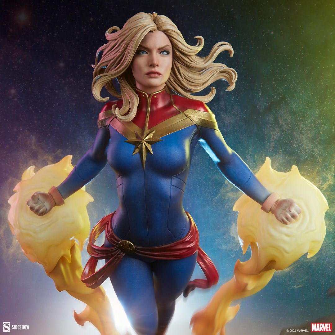 Captain Marvel Premium Format Figure By Sideshow Revealed! [EXCLUSIVE]