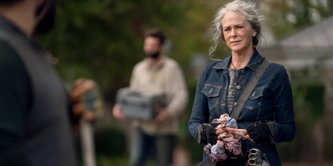 Carol talking to Jerry in The Walking Dead