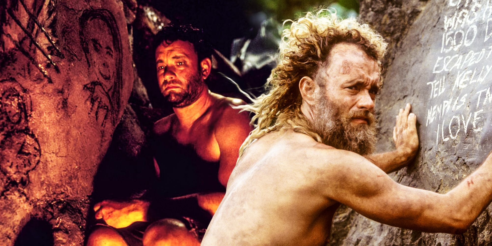 Cast away meaning of chucks cave scenes