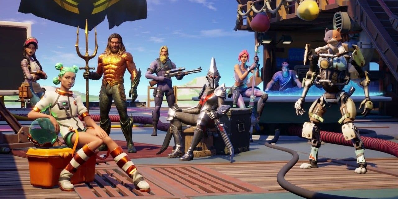 Chapter 2 Season 3 Fortnite characters lounging on a boat together
