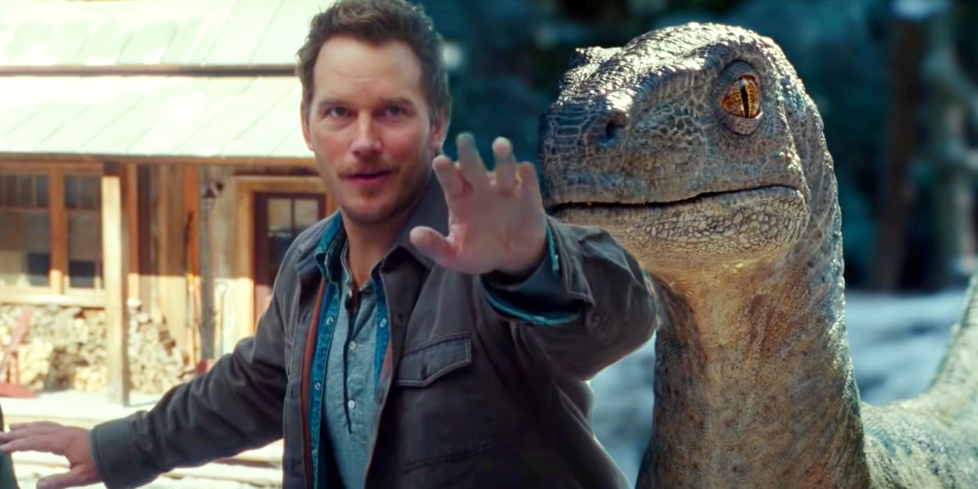 Chris Pratt Raptor Jurassic World Dominion
