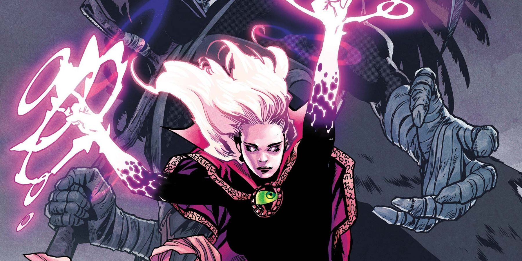 Clea uses magical powers in Marvel Comics.