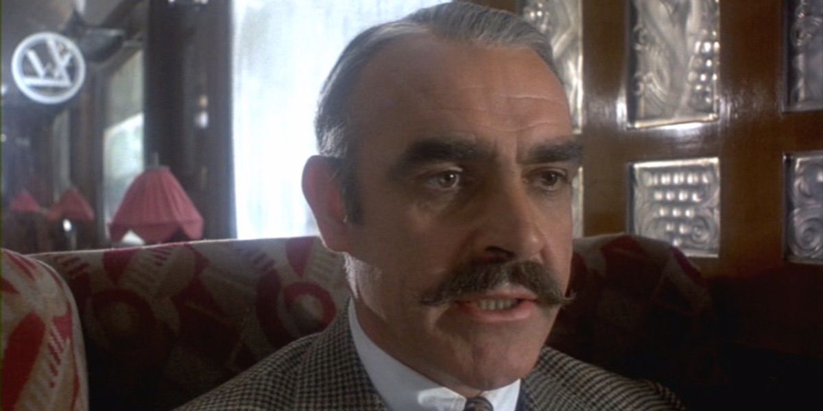 Sean Connery looks on in Murder on the Orient Express