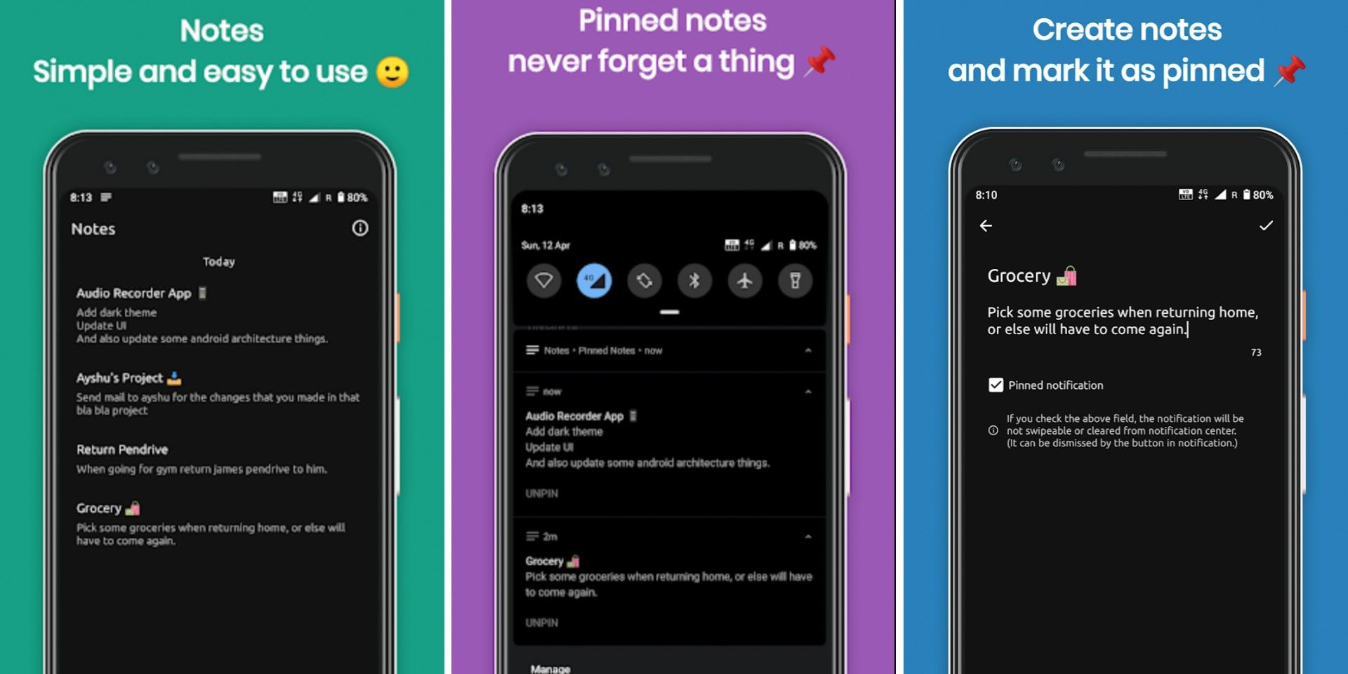 This App Lets You Create And Pin Notes To Android's Notifications Bar