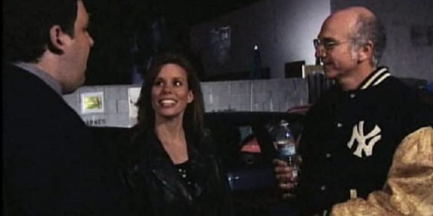 Jeff, Larry e Cheryl conversando no mockumentary especial de Curb Your Enthusiasm de 1999