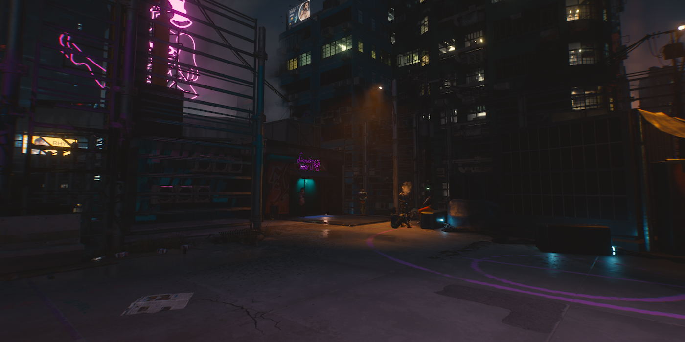 Cyberpunk 2077 2019 Visuals Restored Mod night alley