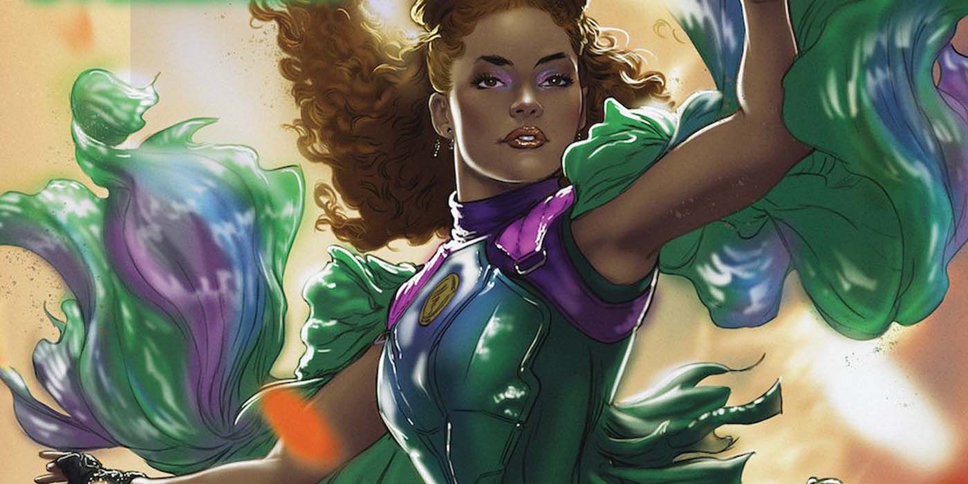 Cyclone uses her powers in DC Comics.