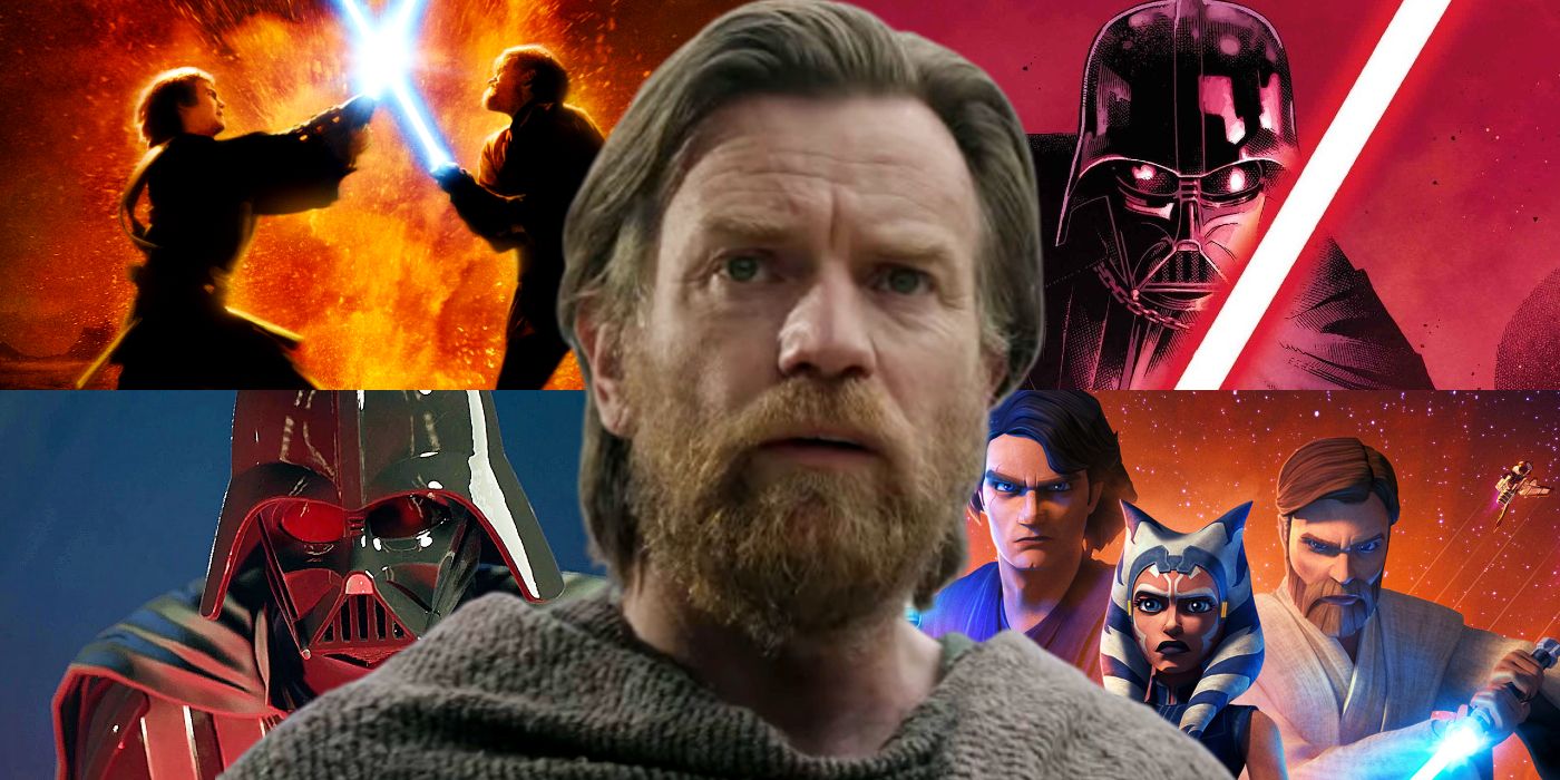Darth Vader and Obi-Wan Kenobi In Star Wars Movies, Comics, Shows, and Games